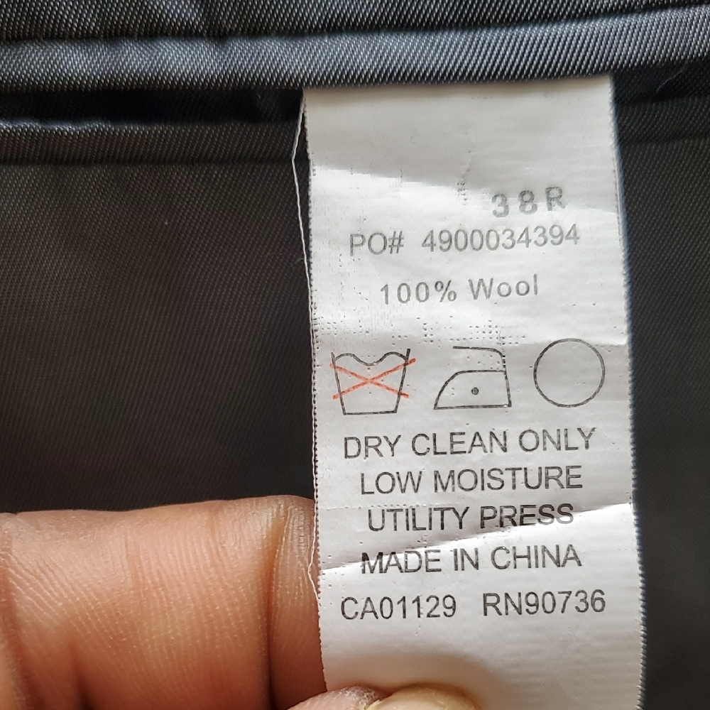 Calvin Klein Charcoal Black Grey 2 Piece Suit - Picture 13 of 17